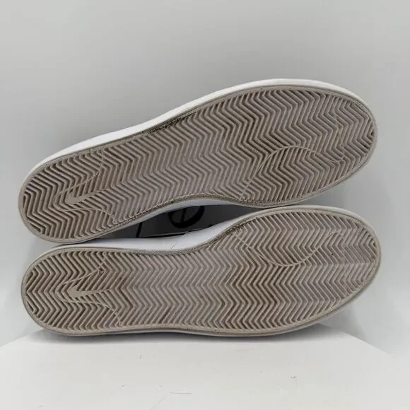 Nike NB Heritage Vulc SB Casual Sneakers Black White Mens Sz 11 Suede Canvas - Picture 7 of 8